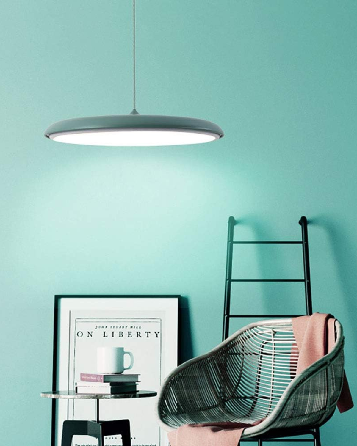 Ronde Hanglamp met Zachte Lichtverspreiding Zwart Grijs Groen Roze Wit Oranje ø25cm ø40cm Modern Scandinavisch Design voor Eetkamer Woonkamer Werkplek | Sansoti