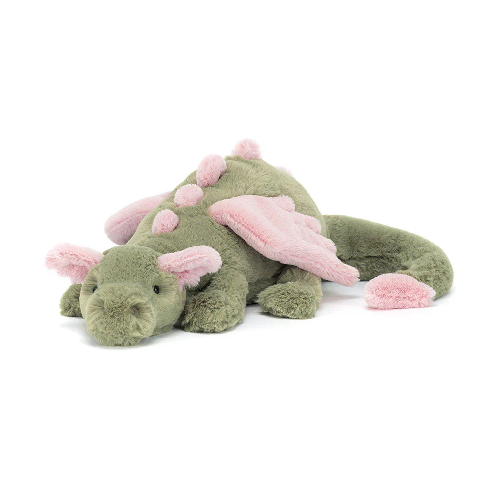 Peluche dragon douce avec ailes, jouet fantastique pour enfants, décoration de chambre, cadeau | Sansoti