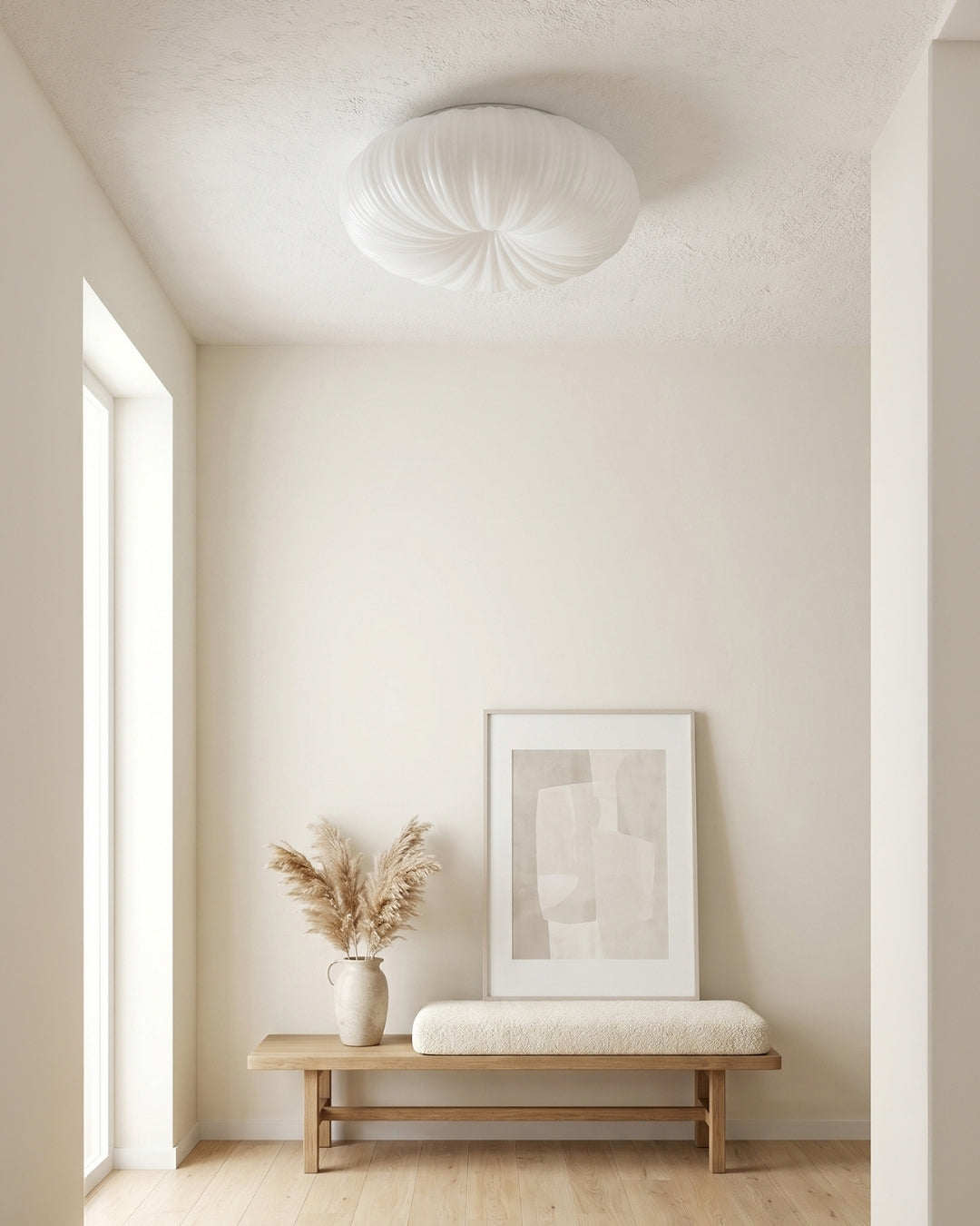 Plafondlamp Iris Scandinavisch Dimbaar Metaal & Acryl met Afstandsbediening voor Moderne Woonruimtes Slaapkamer Eetkamer Sfeerverlichting | Sansoti