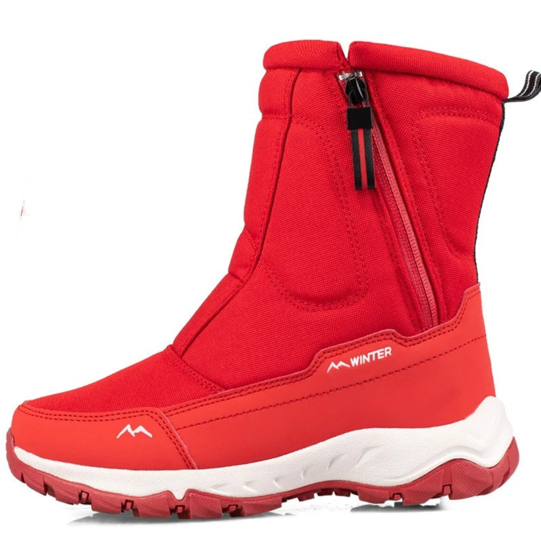 Gefütterte Winterstiefel für Damen, wasserdicht, rutschfest, schneefest, Wanderschuhe für draußen mit warmem Futter | Sansoti
