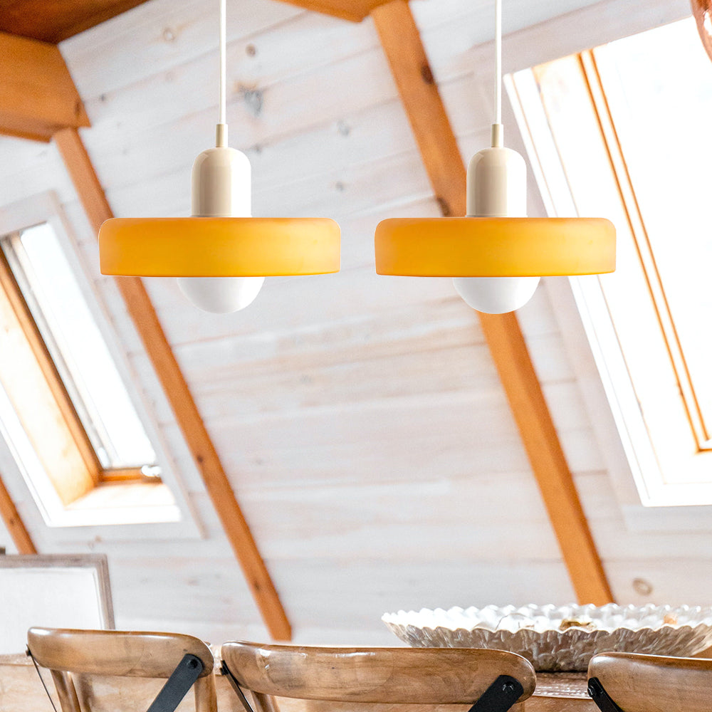 Luccon Doppelte Hängeleuchte Glas G9 35 cm Modern Esstisch Wohnzimmer Design Beleuchtung | Restfield