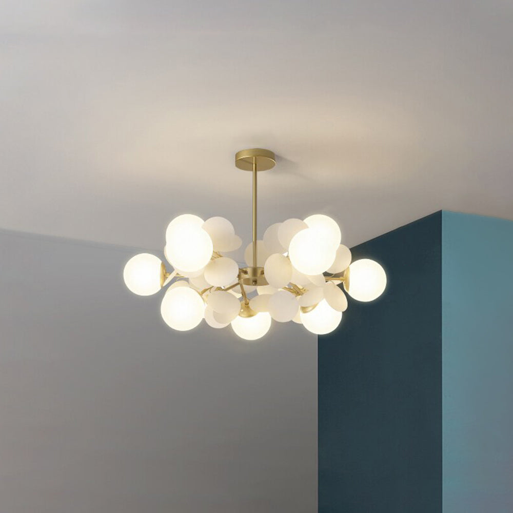 Bloementaklamp Plafond Meerkleurig Glas Metaal 4-15 Lichtpunten Natuurgeïnspireerd Design Woonkamer Eetkamer | Sansoti