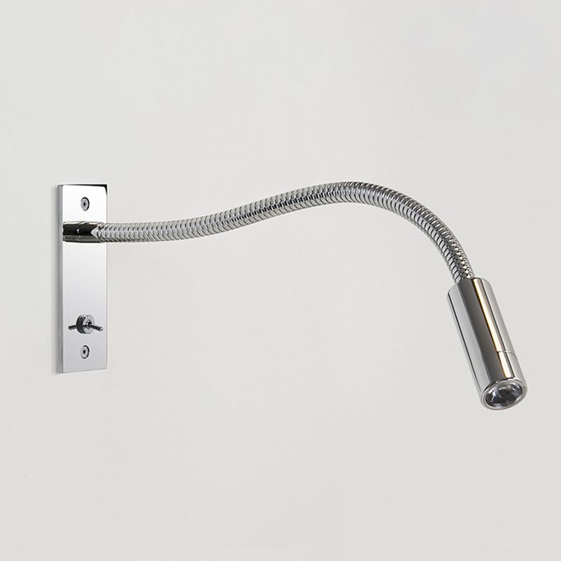 Adjustable LED Wall Lamp Metal Warm Light Reading Lamp Bedroom Bedside Lamp Spotlight Modern Design Chrome Bronze | Sansoti