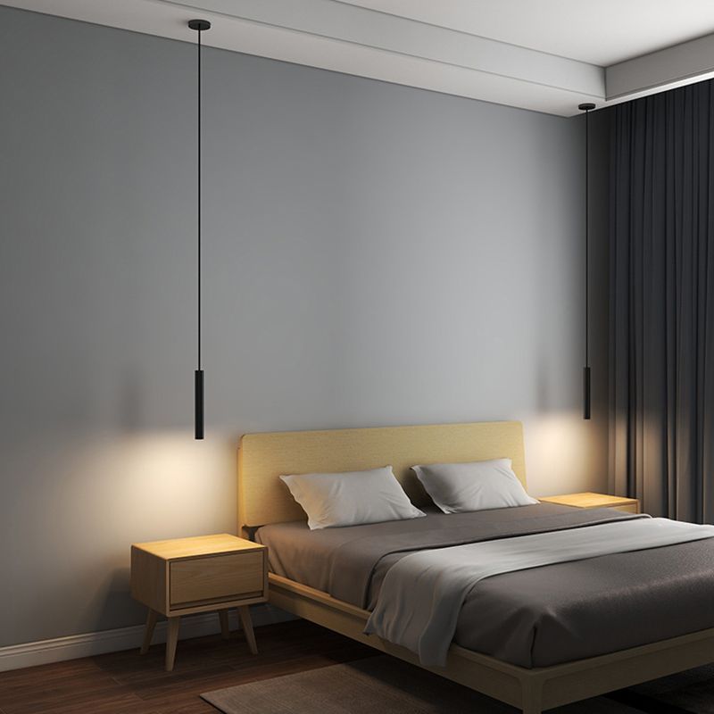 Hanglamp Metaal Zwart Lineair Design LED Dimbaar 3 Lichtstanden Modern Woonkamer Slaapkamer Eetkamer | Sansoti
