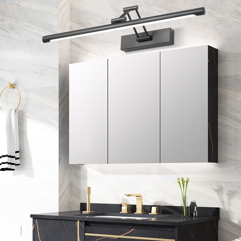 Spiegellampe LED Schwarz Weiß Metall Acryl IP44 Bad Bad Modern 40-100cm | Restfield