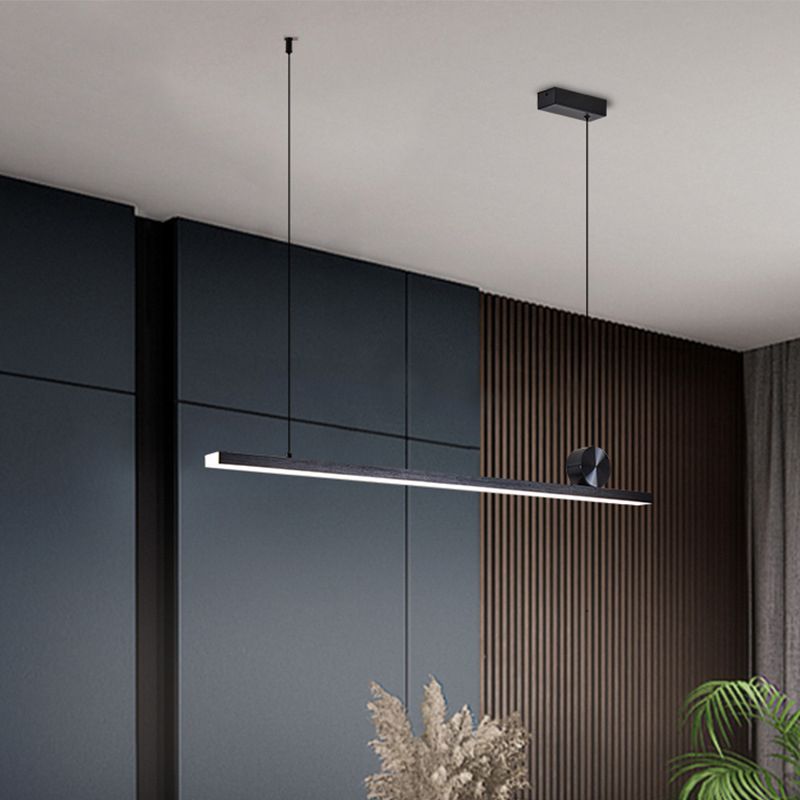 Asymmetrische Pendelleuchte Linear Metall 90-120cm Schwarz Gold Dimmbar Wohnzimmer Schlafzimmer Beleuchtungseinheit | Sansoti
