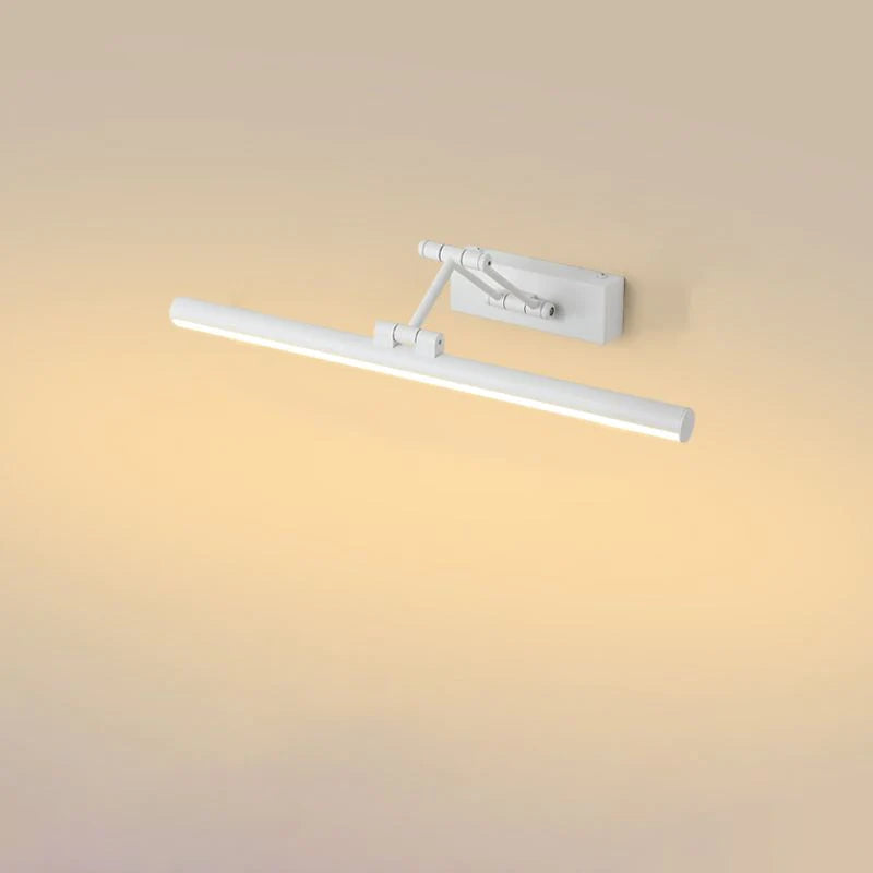 Linear LED Wall Light Metal Black White Mirror Bathroom Bedroom Living Room Modern Scandinavian Interior | Sansoti