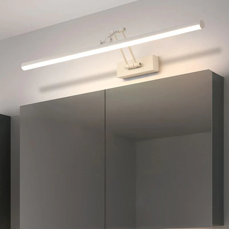 Spiegellampe LED Schwarz Weiß Metall Acryl IP44 Bad Bad Modern 40-100cm | Restfield
