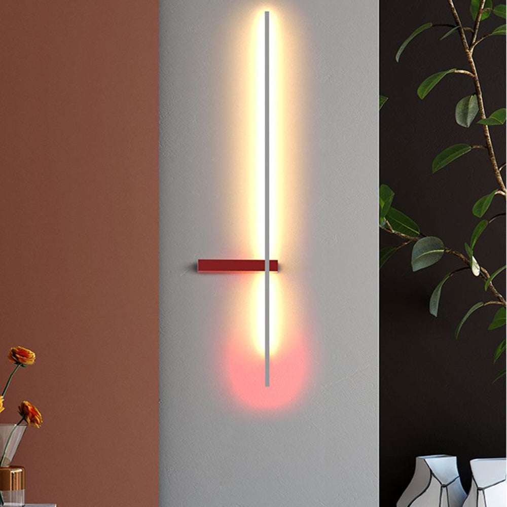 Linear Wall Lamp Multicolor Minimalist Metal Acrylic LED 60/90cm Dining Room Living Room Study | Sansoti