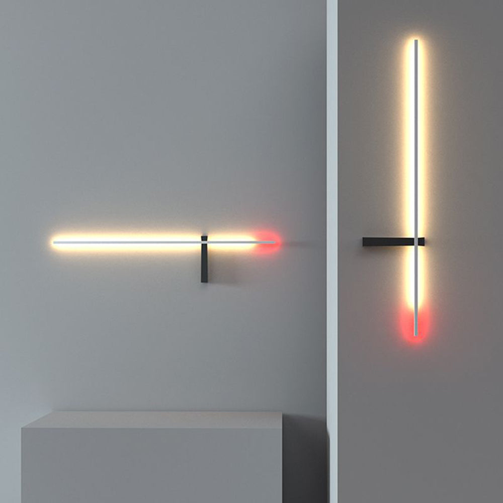 Linear Wall Lamp Multicolor Minimalist Metal Acrylic LED 60/90cm Dining Room Living Room Study | Sansoti