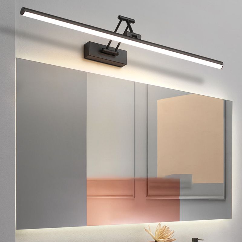 Spiegellampe LED Schwarz Weiß Metall Acryl IP44 Bad Bad Modern 40-100cm | Restfield