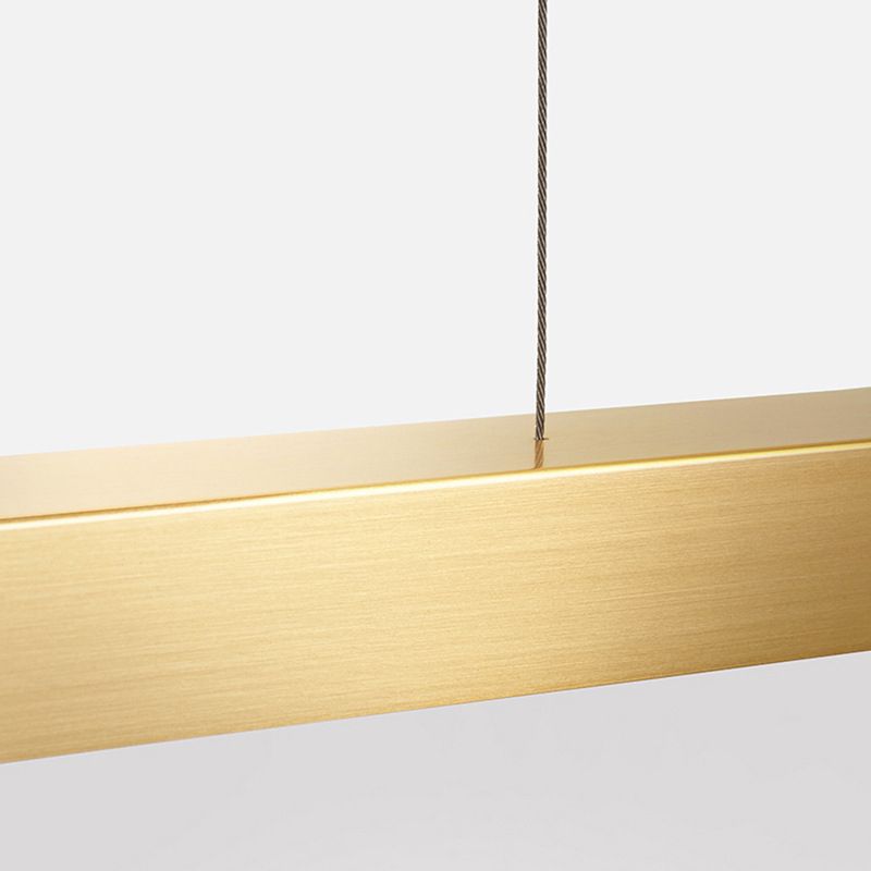 Asymmetrische Pendelleuchte Linear Metall 90-120cm Schwarz Gold Dimmbar Wohnzimmer Schlafzimmer Beleuchtungseinheit | Sansoti
