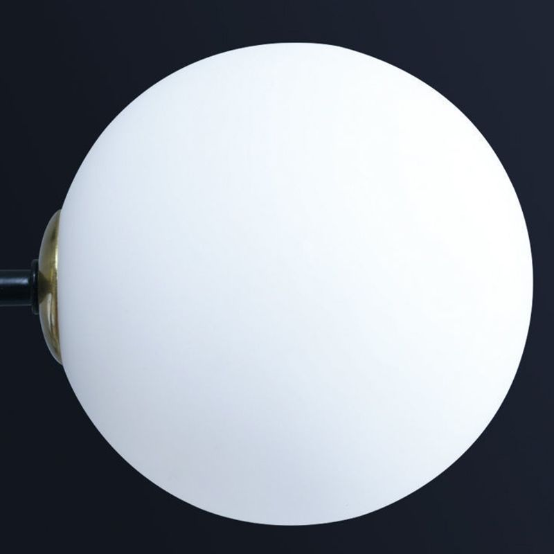 Pendant Light Black Metal Glass Globes G9 Socket Scandinavian Design Dining Room Living Room Bedroom Lighting | Sansoti