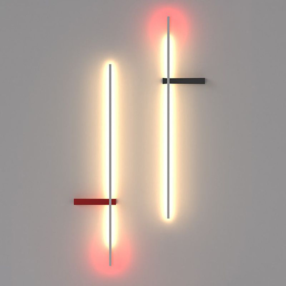 Linear Wall Lamp Multicolor Minimalist Metal Acrylic LED 60/90cm Dining Room Living Room Study | Sansoti