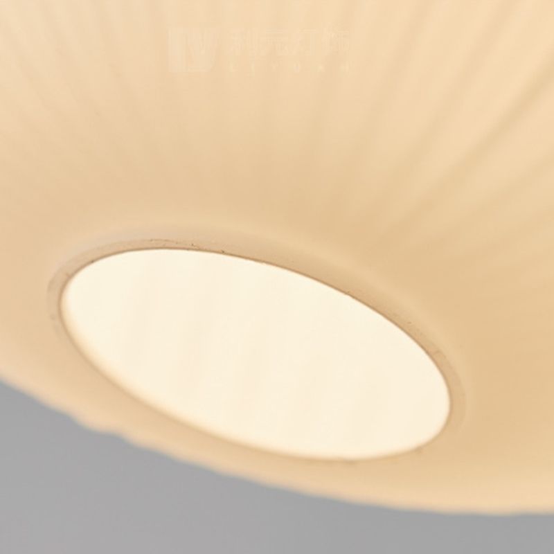Hanglamp Glas Melkwit Koepelvorm Walnoot Hout 25cm Modern Klassiek Design Eetkamer Keuken Woonkamer Café | Sansoti