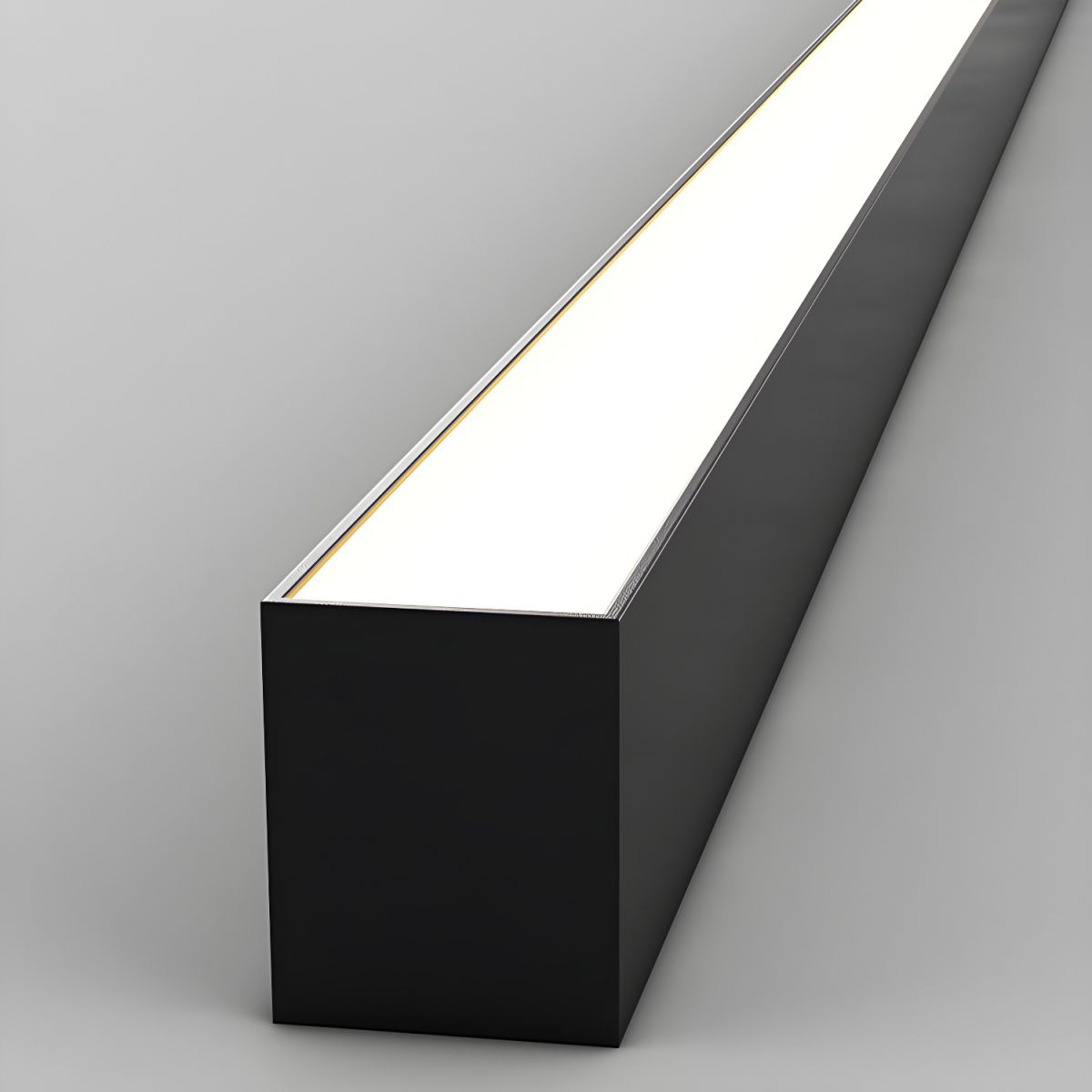 LED Deckenleuchte Schwarz Langgezogen Modern für Wohnzimmer Flur Schlafzimmer Minimalistische Deckenbeleuchtung Innen | Restfield