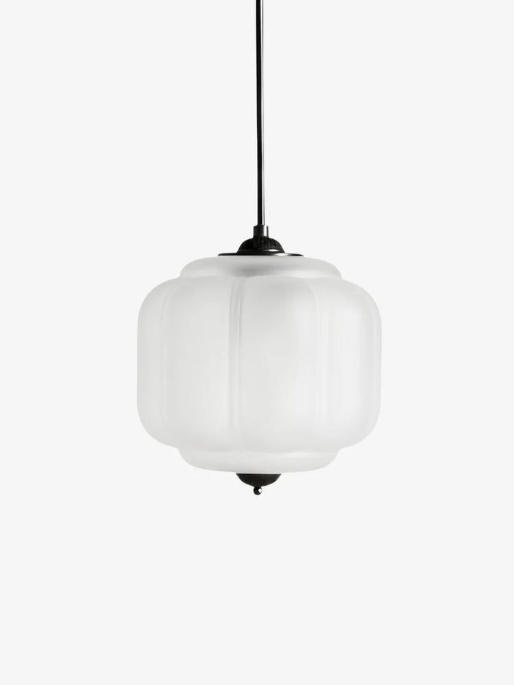 Vintage Kroonluchter met Crèmekleurige Glazen Kappen – Hanglamp in Retro-Stijl voor Eetkamer & Woonkamer | Sansoti