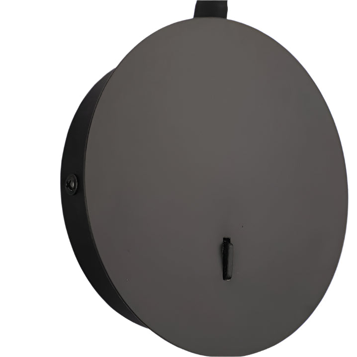 Adjustable LED Wall Lamp with 360° Rotatable Light Point in Black Aluminum – Energy-Efficient Design for Living Room Bedroom Study | Sansoti