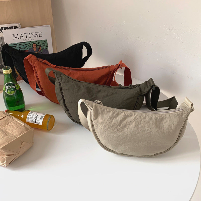Halve Maan Schoudertas Kunstleer Elegante Damestas Crossbody Handtas Mode Accessoire Casual Dagelijks Gebruik | Sansoti