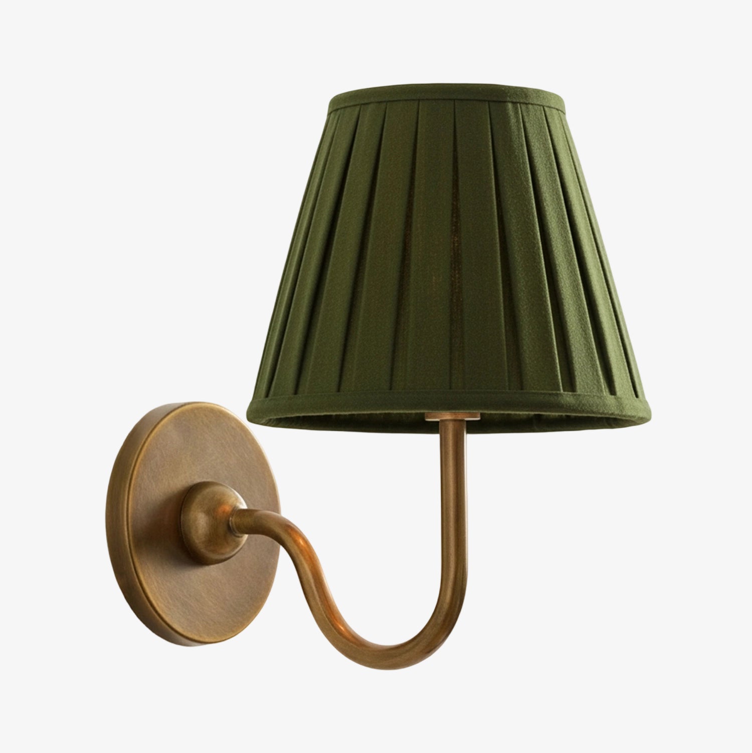 Wandlamp met Geplisseerde Stoffen Kap – Klassieke Verlichting voor Slaapkamer en Woonkamer | Sansoti