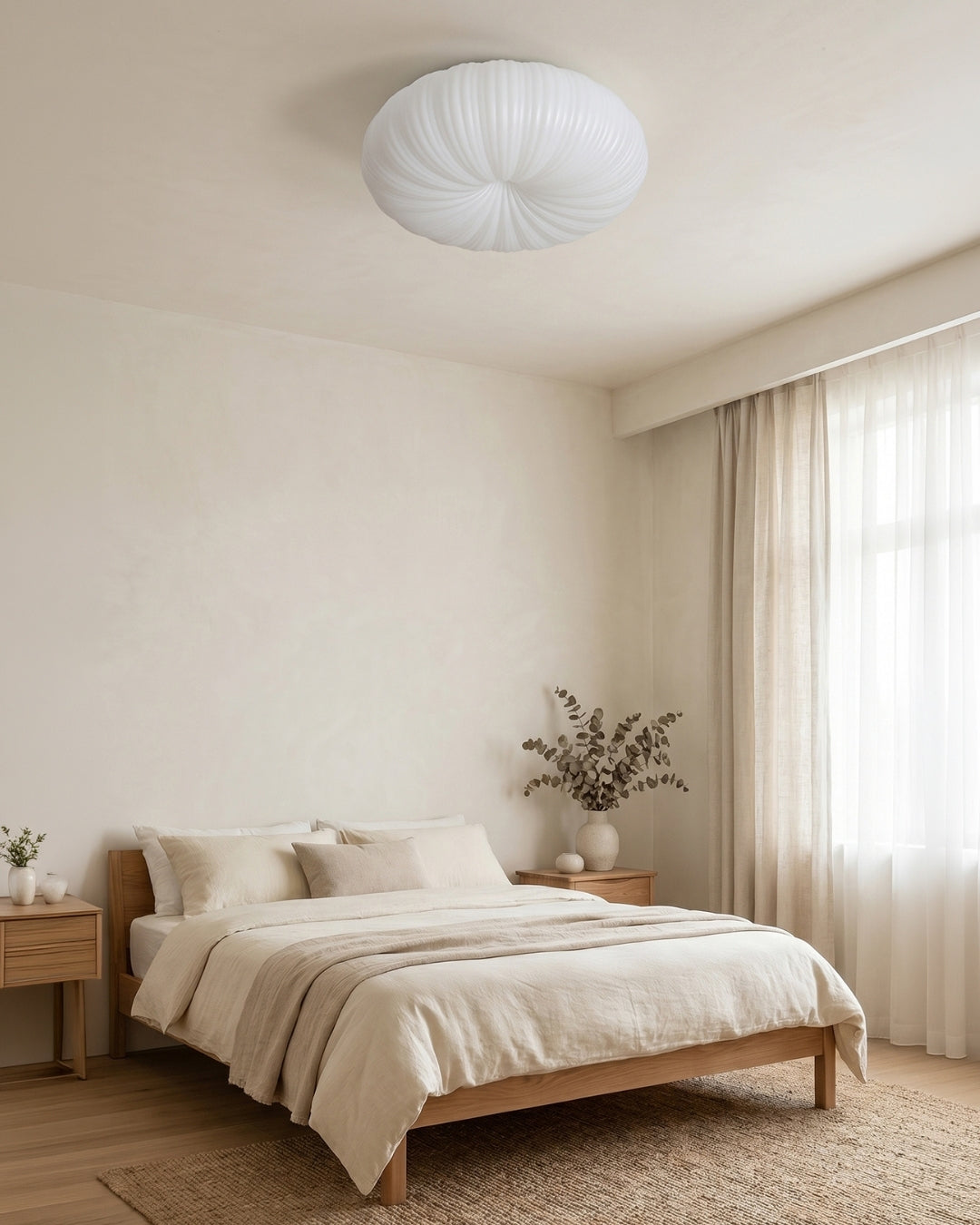 Plafondlamp Iris Scandinavisch Dimbaar Metaal & Acryl met Afstandsbediening voor Moderne Woonruimtes Slaapkamer Eetkamer Sfeerverlichting | Sansoti