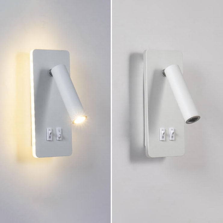 Verstellbare LED-Wandleuchte mit Leselicht und stimmungsvollem Hintergrundlicht für Schlafzimmer Wohnzimmer und Flurbeleuchtung | Sansoti