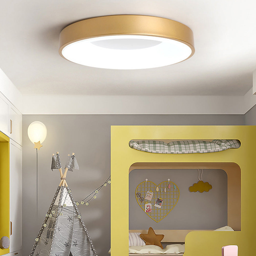 LED Deckenleuchte Rund Acryl Eisen Niedrige Räume Flur Schlafzimmer Wohnzimmer Moderne Aufbauleuchte Minimalistische Deckenbeleuchtung | Restfield