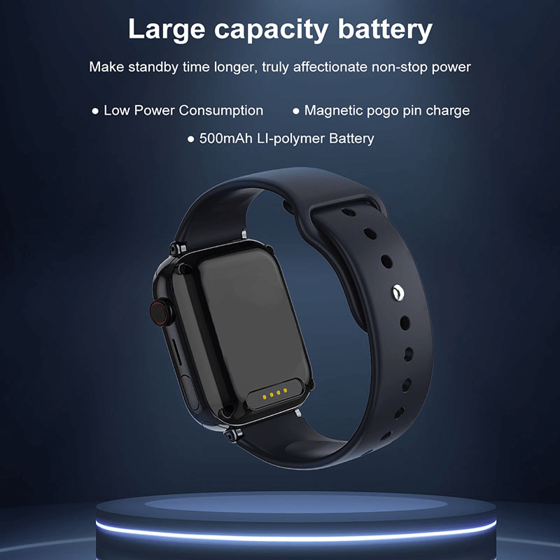 Slimme Kinderhorloge met 4G Videobellen en GPS-Tracking Roze Zwart Wit | Sansoti