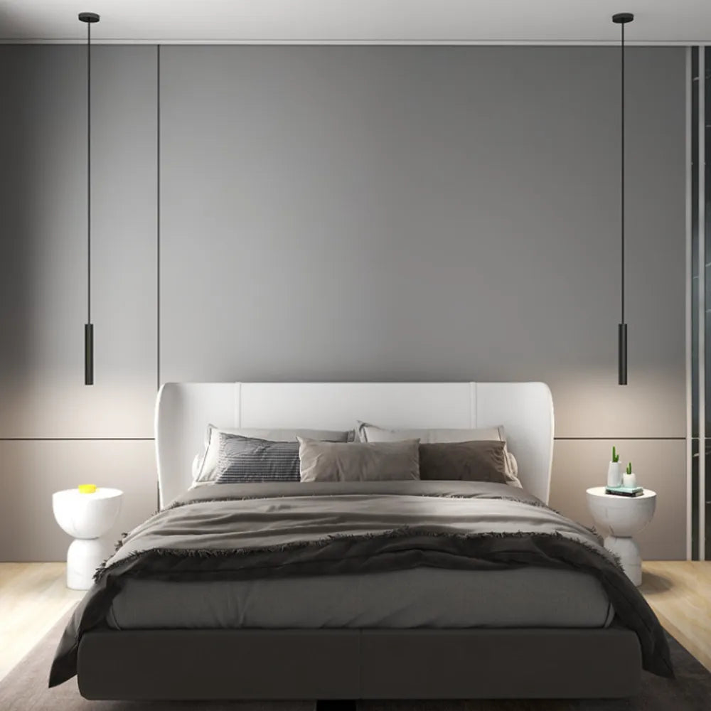 Hanglamp Metaal Zwart Lineair Design LED Dimbaar 3 Lichtstanden Modern Woonkamer Slaapkamer Eetkamer | Sansoti