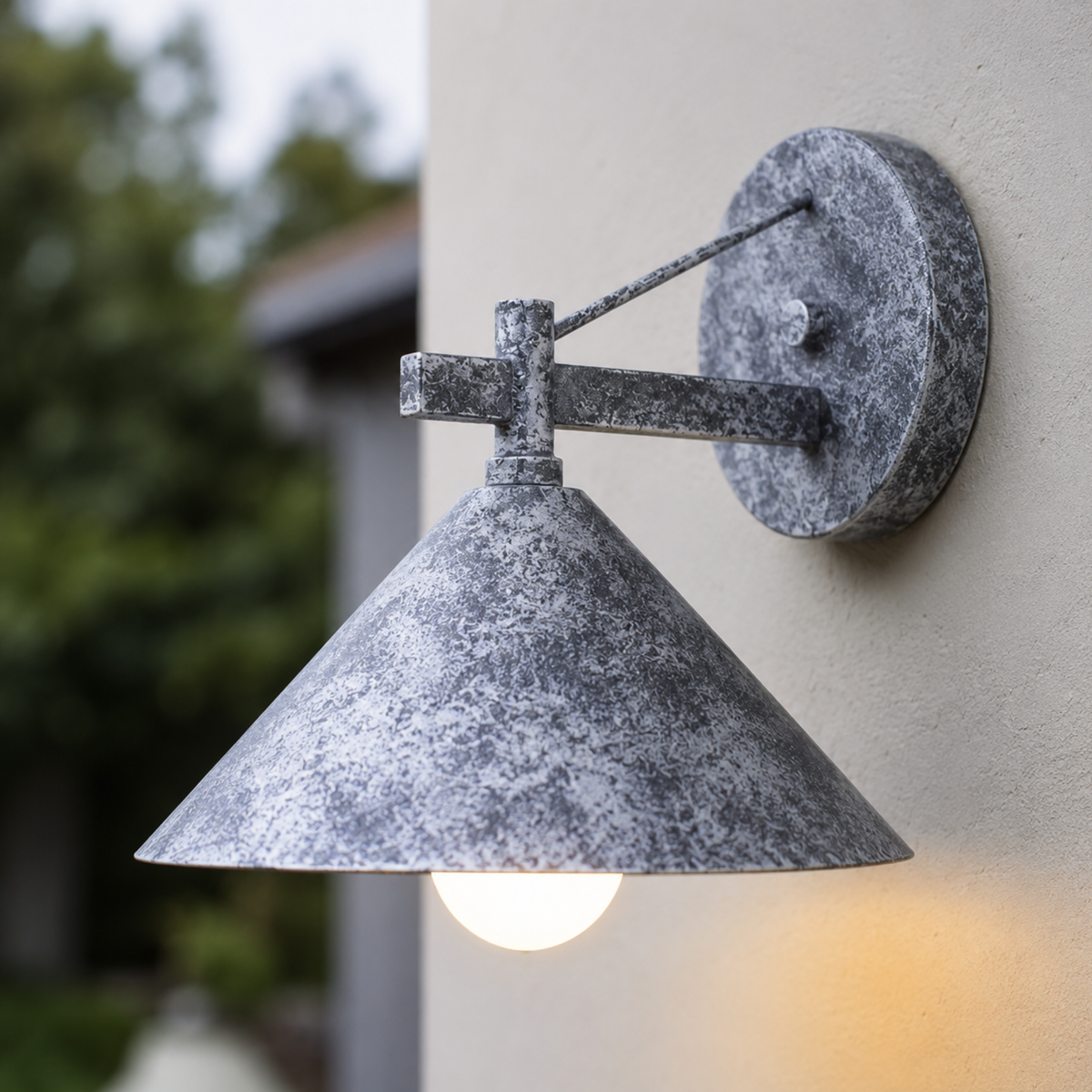 Industrial Outdoor Wall Light Waterproof Metal E27 Socket Black Gold Bronze Balcony Patio Garden Lighting | Sansoti