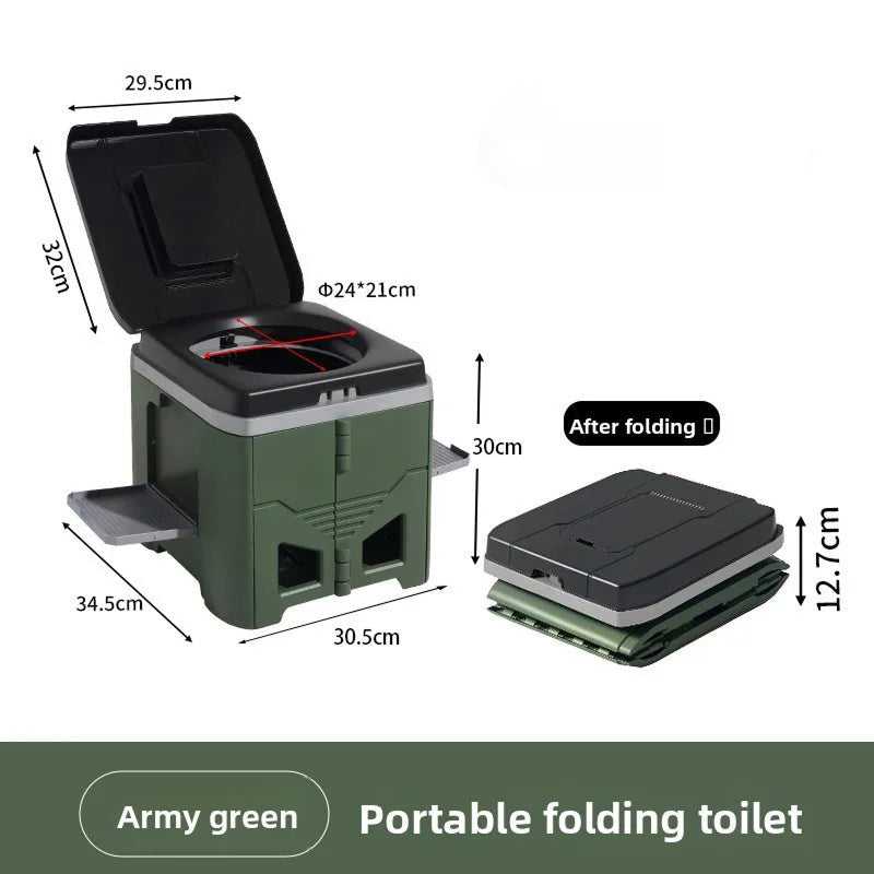 Toilettes de camping pliables sans odeur - toilettes portables pour le camping en plein air et les situations d’urgence à domicile | Sansoti