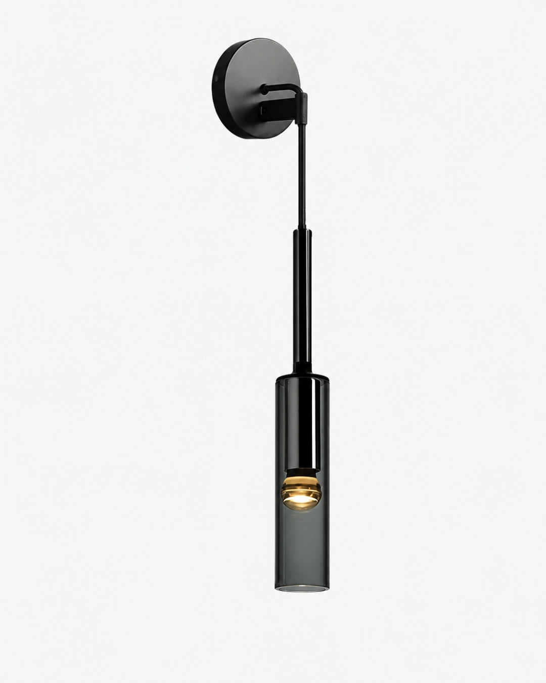 Gerookte Glazen Hanglamp met Minimalistische Metalen Structuur – Moderne Sfeerverlichting voor Eetkamer, Slaapkamer en Woonkamer | Sansoti