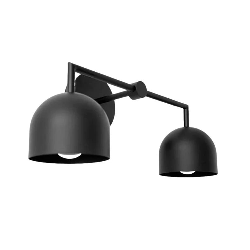 Koepelkapjes Wandlamp Modern Scandinavisch Metaal Zwart Messing 2-3 Lichtpunten Badkamer Hal Slaapkamer Sfeerverlichting | Sansoti