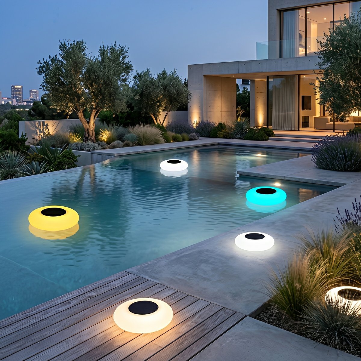 Schwimmende Poolkugel RGB-LED-Solarwasserlampe, Teichbeleuchtung, kabellos, mit Fernbedienung, Gartenambiente | Sansoti