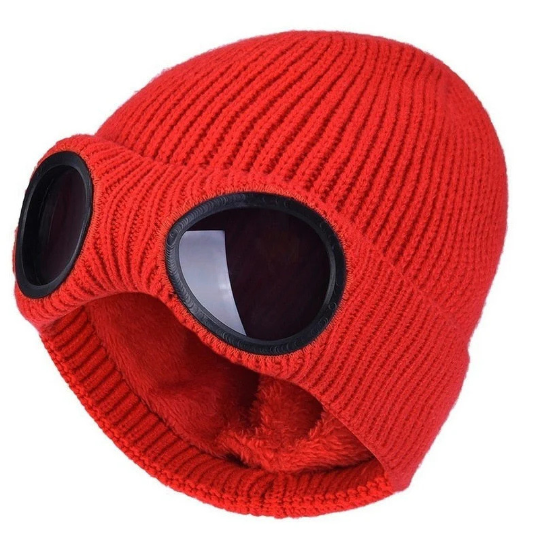 Gebreide Wintermuts met Opklapbare Bril Unisex Warm Winddicht Polyester Elastisch Skiën Outdoor One Size | Sansoti