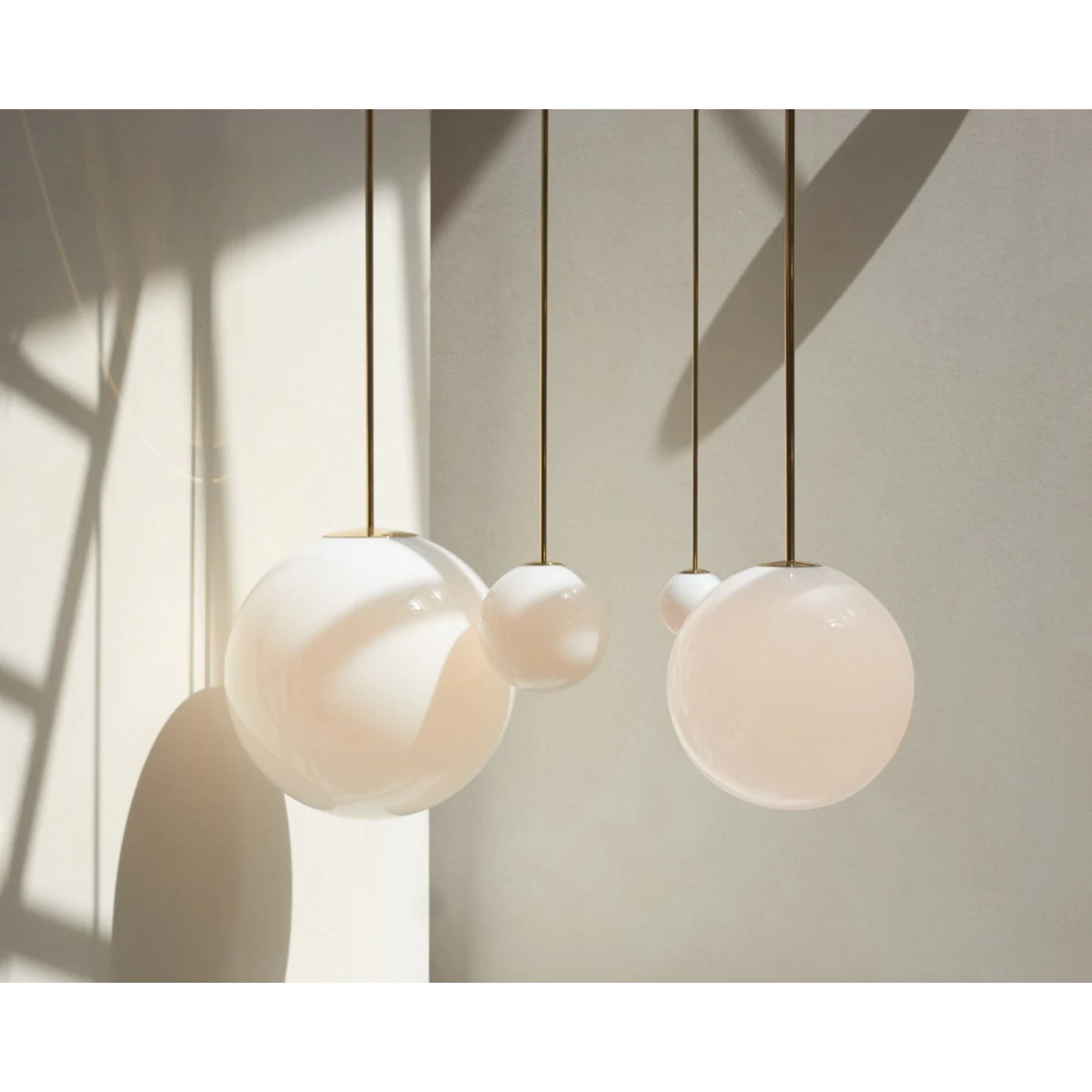 Hängelampe Messing Milchglas Decke Minimalistisch Modern Skandinavisch Flur Esstisch Nachttisch | Restfield