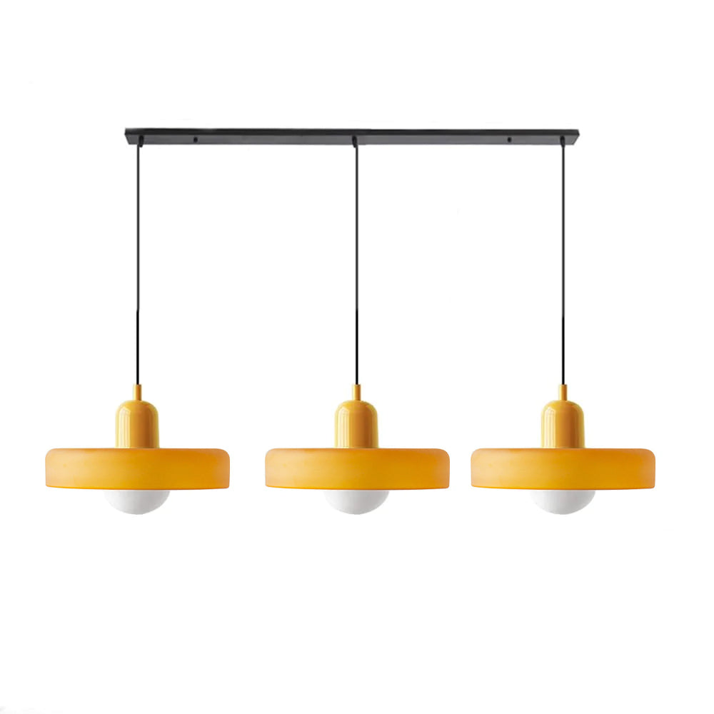 Luccon Suspension Triple Verre G9 Couleurs Rétro Table à Manger Salon Design Éclairage Multi-lampes | Restfield