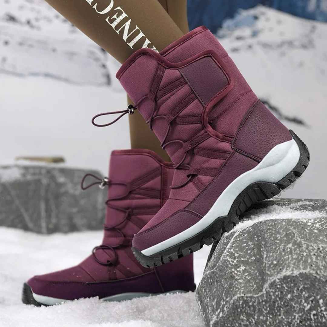Waterproof Winter Boots with Plush Lining – Snow Boots for Women and Men – Non-Slip Winter Shoes | Sansoti