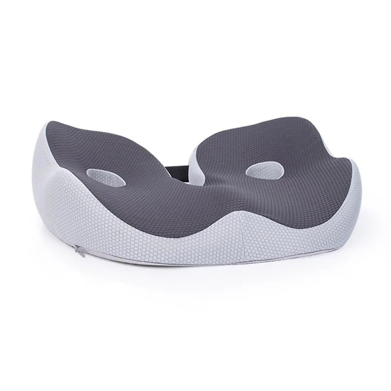 Coussin d’assise ergonomique en mousse à mémoire de forme avec sangles réglables pour le bureau, la voiture, le gaming et la maison - confort optimal | Sansoti