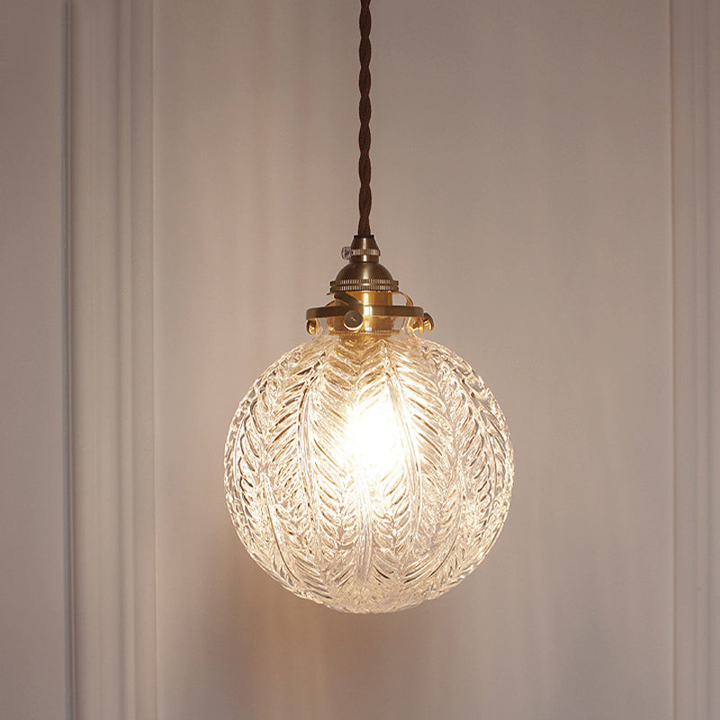 Glazen Hanglamp met Veerdesign – Rookgrijs of Transparant Glas – E14 Fitting – Koloniale Stijl | Sansoti