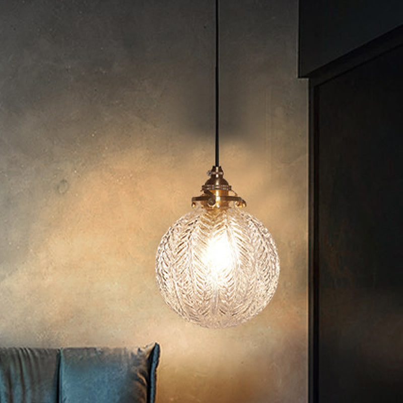 Glazen Hanglamp met Veerdesign – Rookgrijs of Transparant Glas – E14 Fitting – Koloniale Stijl | Sansoti