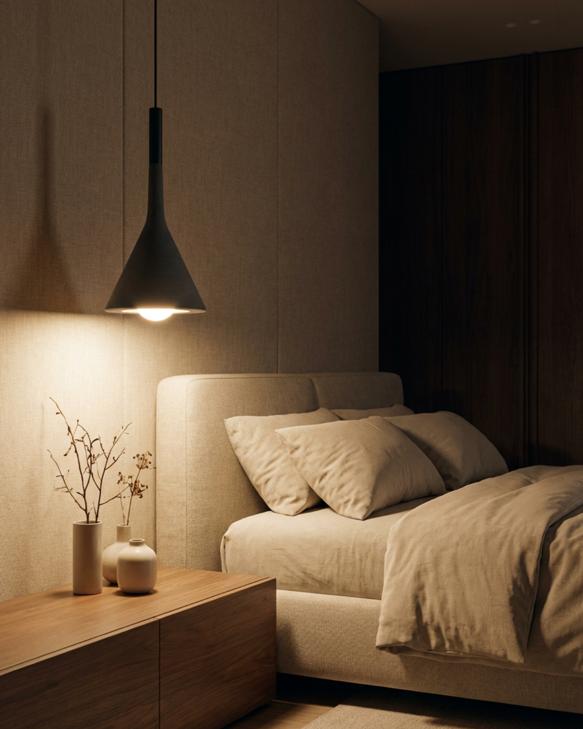 Conische Hanglamp met Gericht Licht – Strak Design voor Tafel- en Accentverlichting | Sansoti