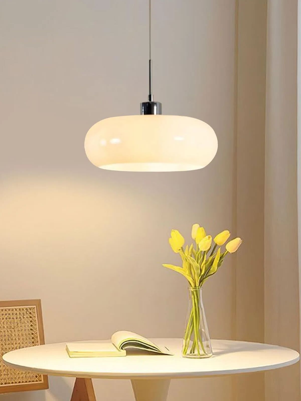 Bauhaus Glazen Hanglamp Metaal 11cm Nordic Design Eetkamer Keuken | Sansoti