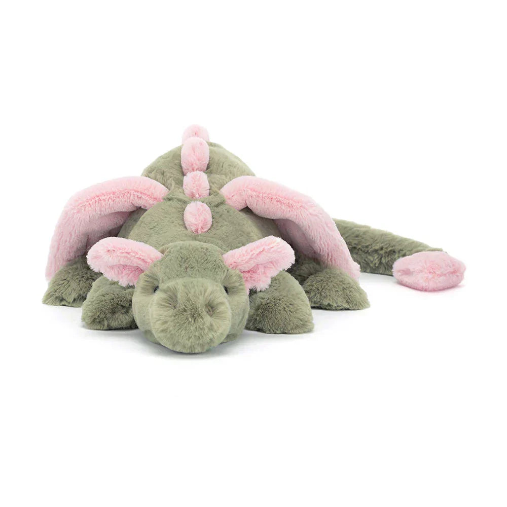 Peluche dragon douce avec ailes, jouet fantastique pour enfants, décoration de chambre, cadeau | Sansoti