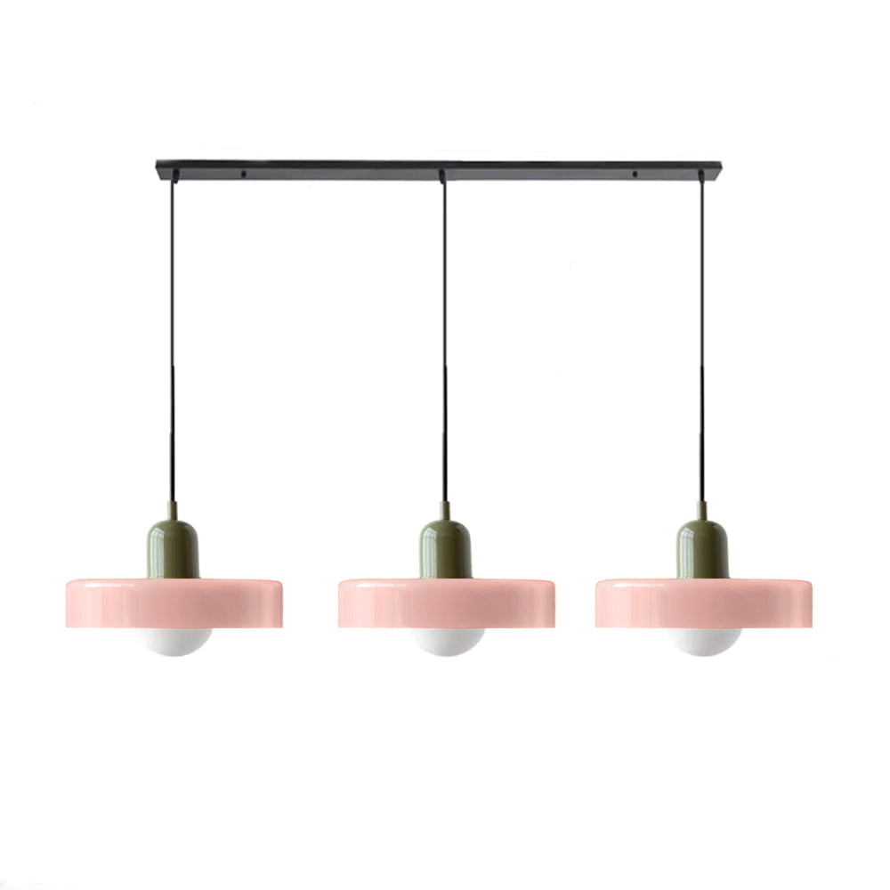 Luccon Suspension Triple Verre G9 Couleurs Rétro Table à Manger Salon Design Éclairage Multi-lampes | Restfield