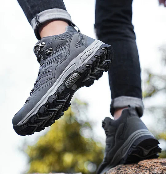 Wandellaarzen Uniseks Hoog Waterafstotend Demping Grip Leer Mesh Outdoor Hiking Enkelhoog Trekking Wandelschoenen | Sansoti