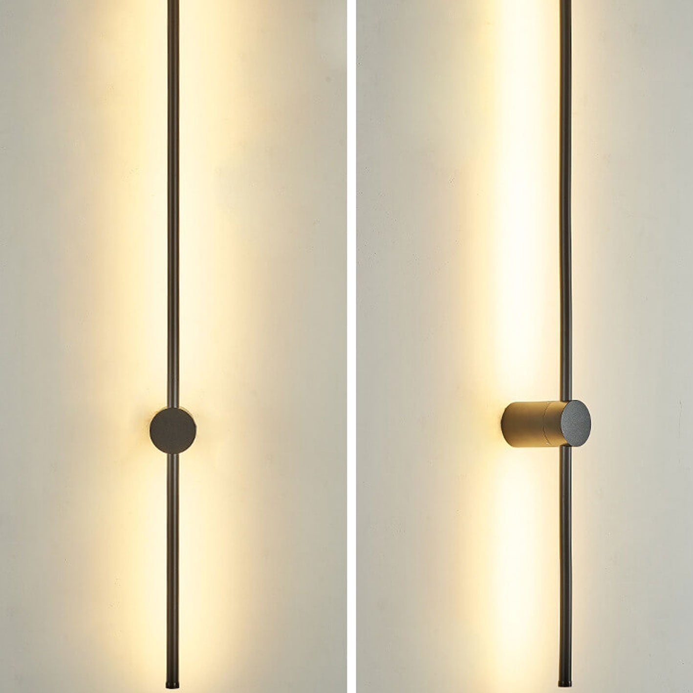 Wandlamp LED Staf Aluminium Zwart Goud 60cm 80cm Woonkamer Slaapkamer Studeerkamer Lijnlamp Minimalistisch Modern Sfeerlamp | Sansoti