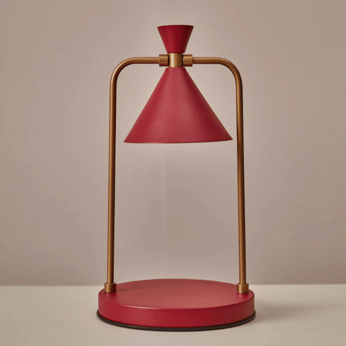 Elektrische Kaarsenwarmer Lamp Dimbaar Koper Retro Design met LED Verlichting voor Geurkaarsen Thuis | Sansoti