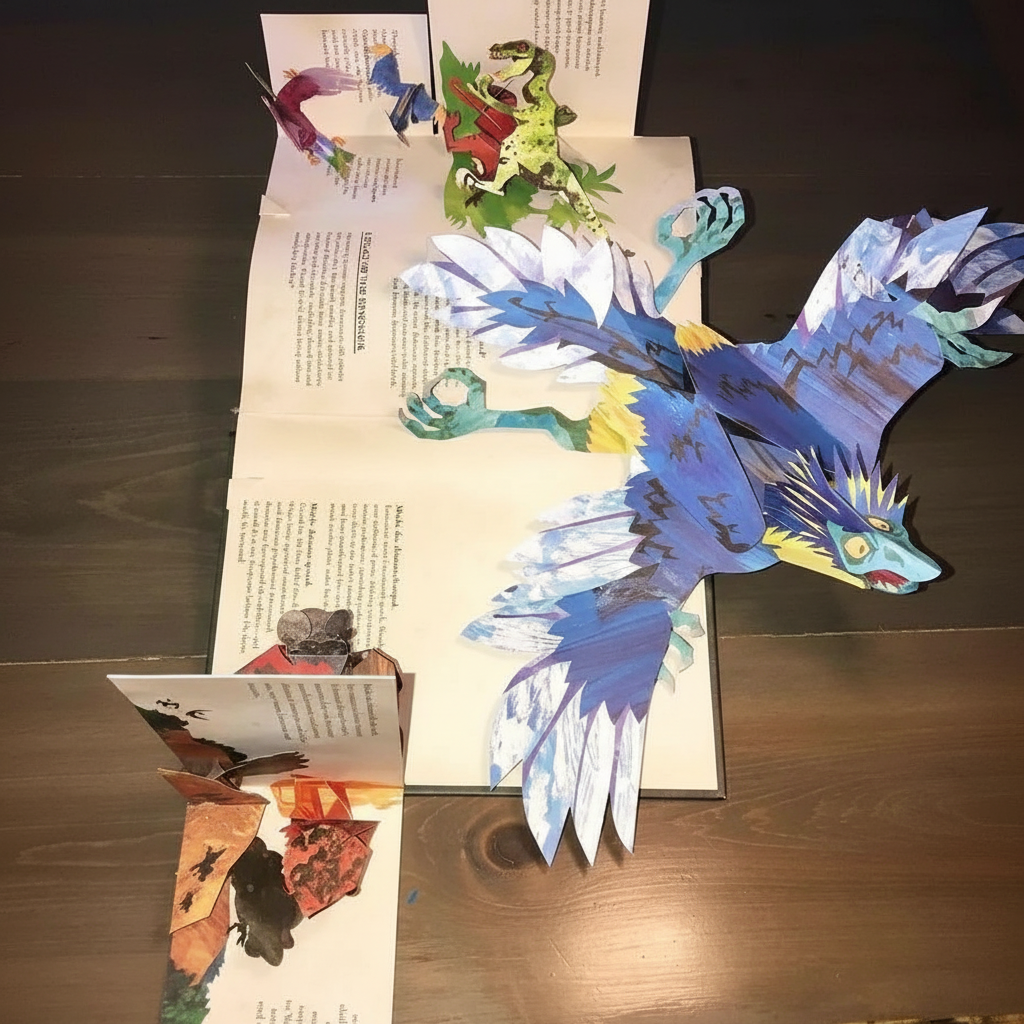 3D Pop-up Boek Dinosaurus – Interactief Kinderboek met Pop-up Scènes – Educatief Prentenboek Prehistorie | Sansoti