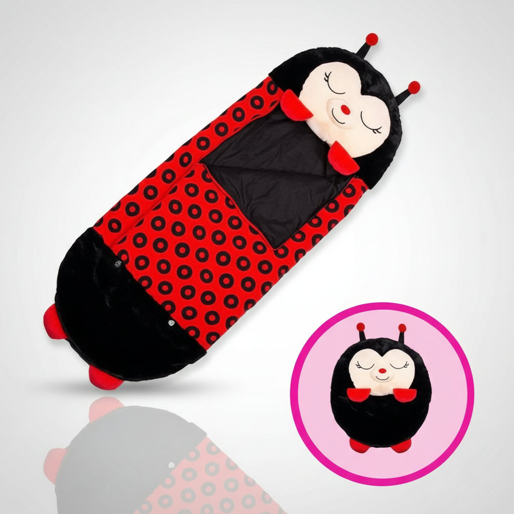 Foldable Children's Sleeping Bag in an Animal Shape – Soft and Cozy for Naps, Sleepovers, and Travel | Sansoti